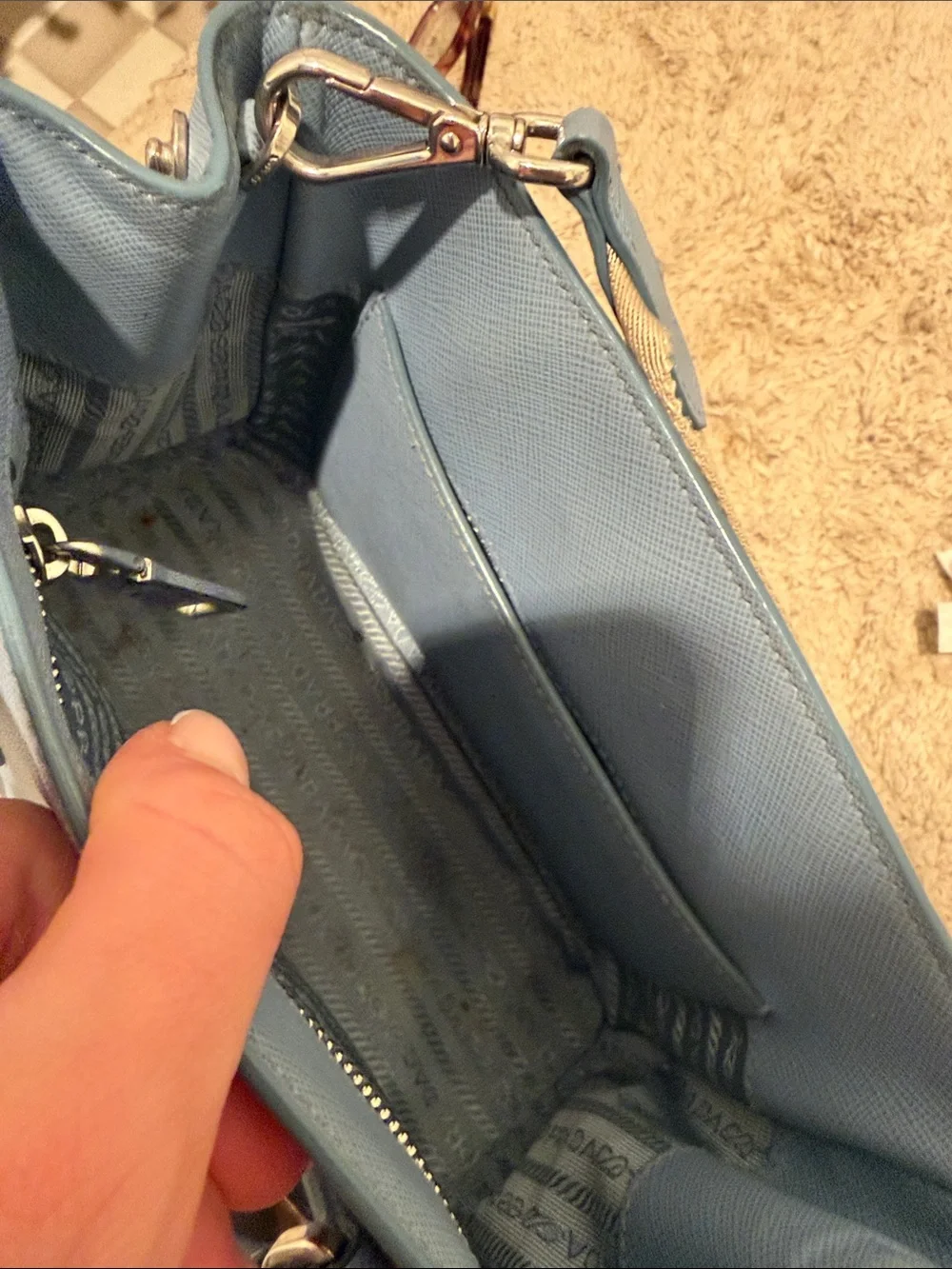Prada saffiano leather